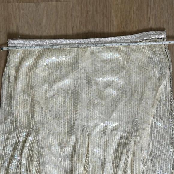 VINTAGE Marquis By Randall Cosco 100% Silk Sequin Skirt and Top - Picture 12 of 15